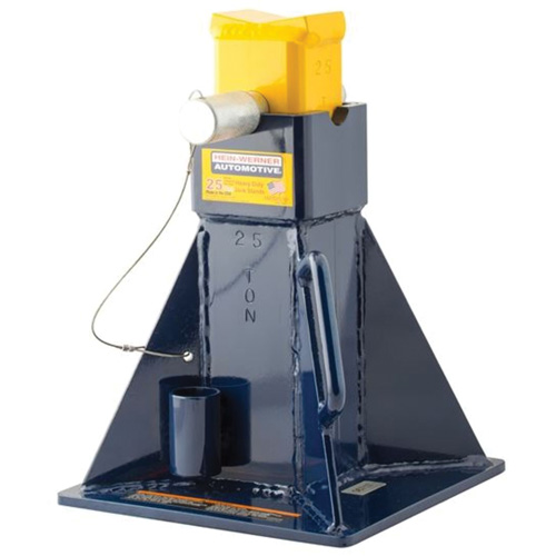 Hein-Werner HW93526F Vehicle Support Stands, Locking Pin, 25 tons Capacity