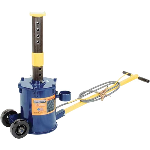 Hein-Werner HW93737A Air Jack, 10 Ton(s) Capacity, 17-1/2" Lowered, 52-1/2" Raised, Air Hydraulic