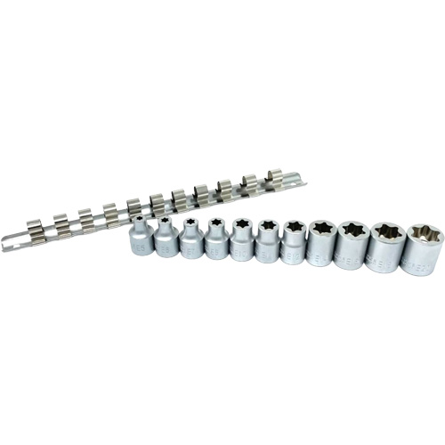 CTA Tools 1469 Flat-Cut E-"Star" Socket Set, 11 Pieces, 3/8" Drive Size
