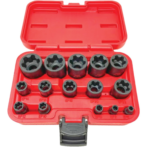 CTA Tools 5420 EP "Star" Plus Socket Set, 15 Pieces, 1/2"/1/4"/3/8" Drive Size