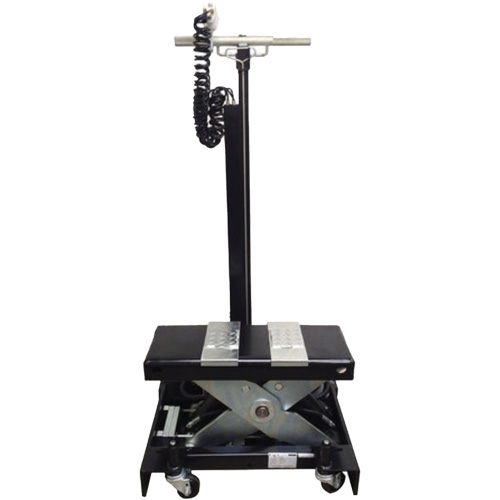 Scorpion Jacks TJ12SL Cric de service de plancher &agrave; profil bas, 12 tonne(s) Capacit&eacute;, 7-1/2" Abaiss&eacute;e, 15" &eacute;lev&eacute;e, Air comprim&eacute;/hydraulique