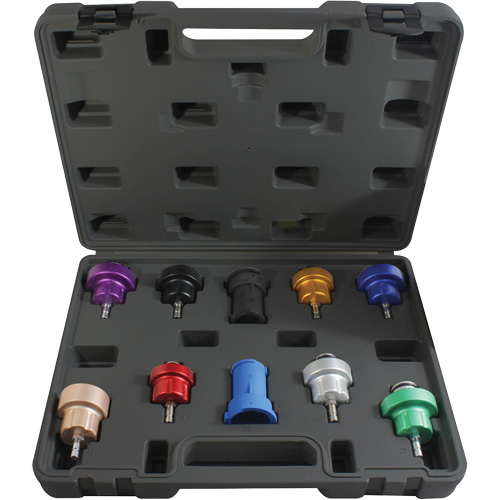 Mastercool 43305 10-Piece Cooling System Pressure Test Adapter Kit