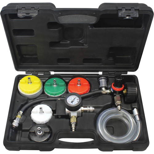 Mastercool 43306 Trousse de test de pression et de remplissage pour syst&egrave;me de refroidissement &agrave; usage intensif