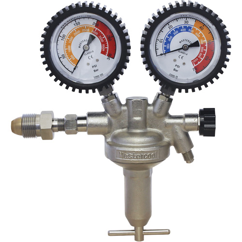 Mastercool 53001 Nitrogen Pressure Regulator with 1/4" FL-M Outlet Connection