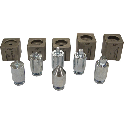 Mastercool 71098 Ensemble d'adaptateurs pour &eacute;vasement simple et double 37°
