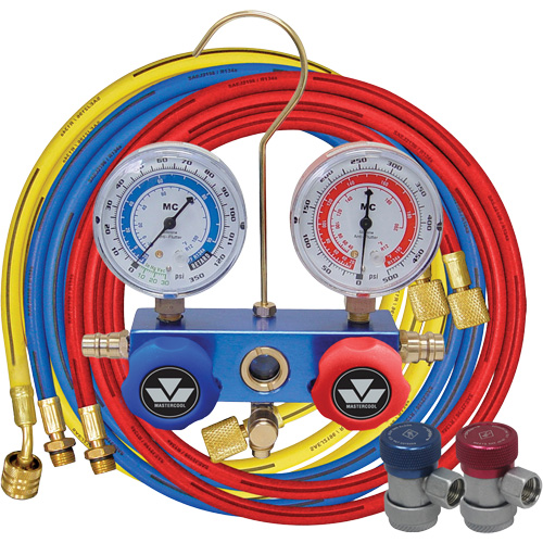 Mastercool 89172 R134A 2-Way Aluminum Manifold Gauge Set