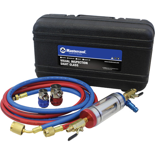Mastercool 53376-YF R1234Yf Visual Inspection Sight Glass with R1234Yf Quick Couplers