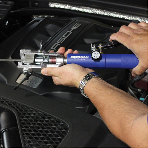 Mastercool 72475-PRC Universal Hydraulic Flaring Tool Set with Tube Cutter & Fuel Line Adapter