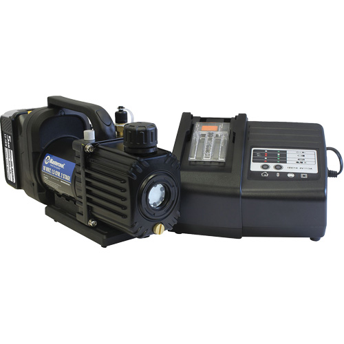 Mastercool 90058-AUT-5A Cordless Vacuum Pump Kit with 5-Amp Battery & Sleeve