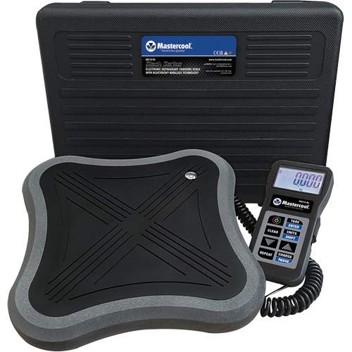 Mastercool 98210-BL Black Series Electronic Charging Scale with Bluetooth&reg; Wireless Technology