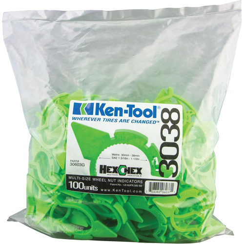 Ken-Tool 30603G HexChex Multi-Size Loose Wheel Nut Indicator