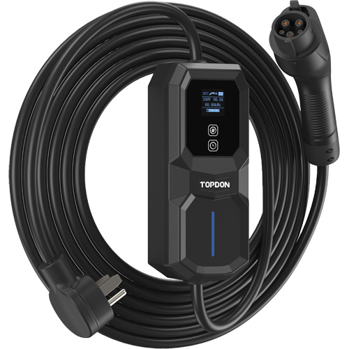 Topdon ACPORT32N650 PulseQ AC Portable NEMA 6-50 Plug, 32 A, Level 2 AC, Type 1 (SAE J1772) Connector