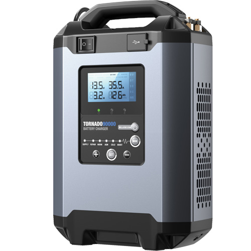 Topdon T90000 Alimentation stable 90 A et chargeur intelligent 12 V/24 V Tornado90000