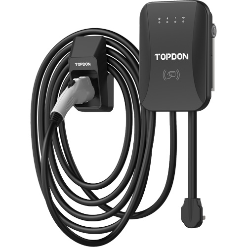 Topdon EC00175 PulseQ AC Home EV Charger with RFID Mode, 40 A, Level 2 AC, Type 1 (SAE J1772) Connector