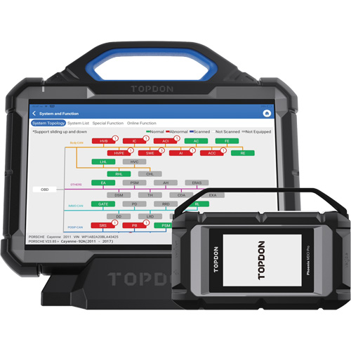 Topdon PXMAXBASIC Outil de diagnostic de niveau OE Phoenix Max Basic de 13,3", station daccueil et programmation infonuagique