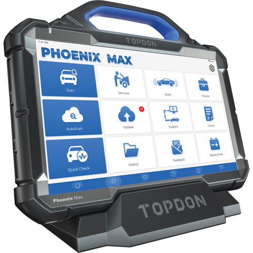 Topdon PXMAX Outil de diagnostic Phoenix Max de niveau &eacute;quipement original de 13,3" avec station daccueil et oscilloscope &agrave; 4 voies