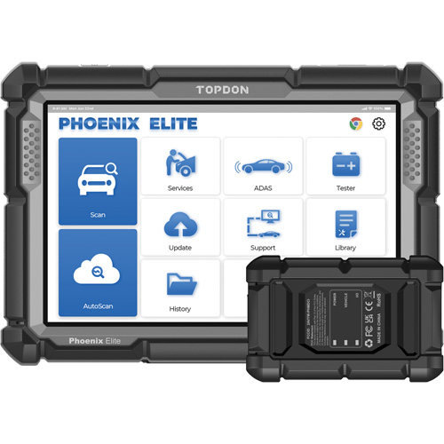 Topdon PXELITE Outil de diagnostic de niveau constructeur Phoenix Elite avec &eacute;cran 10,1", programmation bas&eacute;e sur l'infonuage et CANFD
