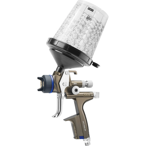 SATA 1061564 Pistolet de peinture de premi&egrave;re qualit&eacute; pour la peinture automobile X 5500 RP 1,3 I RPS D, Entr&eacute;e d'air 1/4" NPT, 10,24 pi³/min, Capacit&eacute; 0,6 L/0,9 L, 0,17 psi