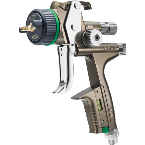 SATA 1062041 Pistolet de peinture de premi&egrave;re qualit&eacute; pour peinture automobile avec psi num&eacute;rique X5500 HVLP 1,4 I RPS D, Entr&eacute;e d'air 1/4" NPT, 15,19 pi³/min, Capacit&eacute; 0,6 L/0,9 L, 0,17 psi