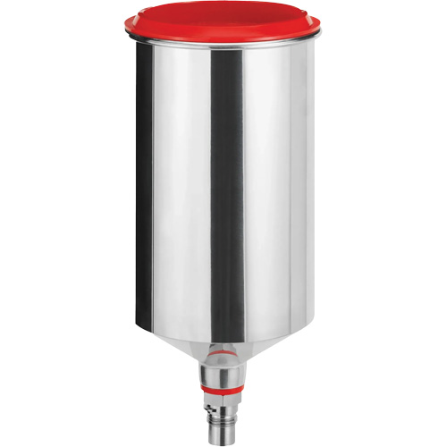 SATA 96685 Gobelet r&eacute;utilisable en aluminium 1,0?L avec raccord QCC, sans filetage fin