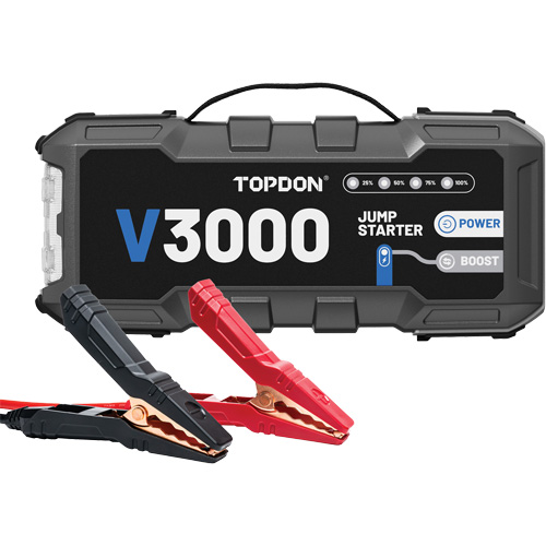 Topdon V3000 Survolteur, banque d'alimentation et lampe de poche V3000