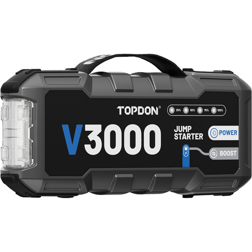 Topdon V3000 Survolteur, banque d'alimentation et lampe de poche V3000