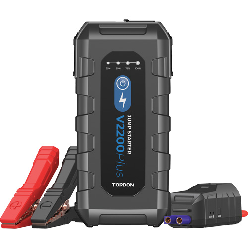 Topdon V2200PLUS V2200Plus 2-en-1: d&eacute;marreur de secours 2200 A de pointe, testeur de batterie et de syst&egrave;me
