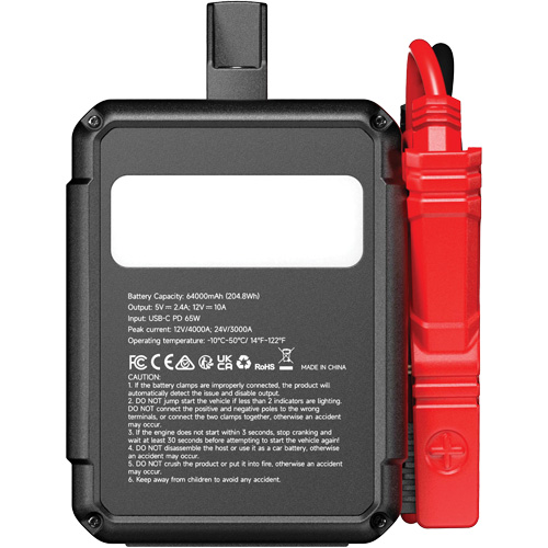 Topdon V4000HD V4000 HD 12V/24V 4000A Jump Starter