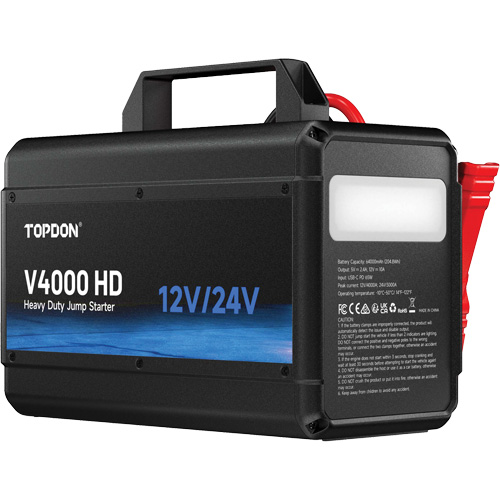 Topdon V4000HD V4000 HD 12V/24V 4000A Jump Starter