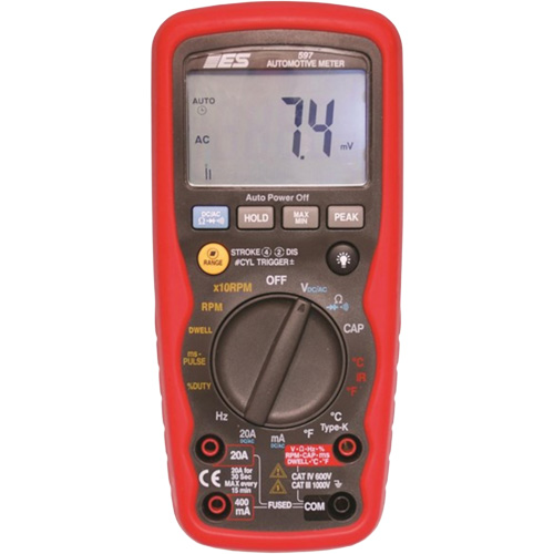 Electronic Specialties 597 Premium Automotive Digital Multimeter with Case