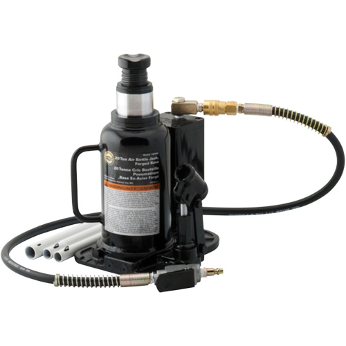 Omega Lift 18204C Air Actuated Bottle Jack, 20 Ton(s), Air Hydraulic, 18-3/4" Raised Height