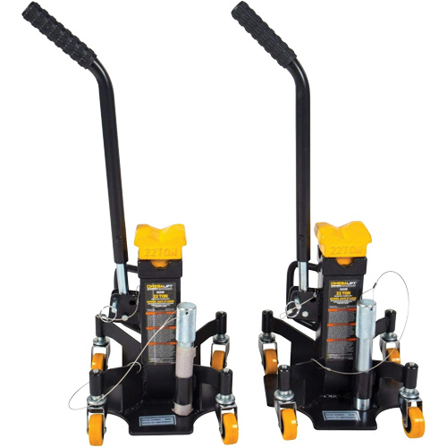 Omega Lift 33220 Chandelles &agrave; base multi-pattes avec poign&eacute;e et roues, Tige verrouillable, Capacit&eacute; de 20 tonnes, 12-1/2" - 20" h