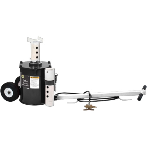 Omega Lift 34100 Cric pneumatique et chandelle de soutien, 10 tonnes Capacit&eacute;, 17-1/2" Abaiss&eacute;e, 51" &eacute;lev&eacute;e, Air comprim&eacute;/hydraulique