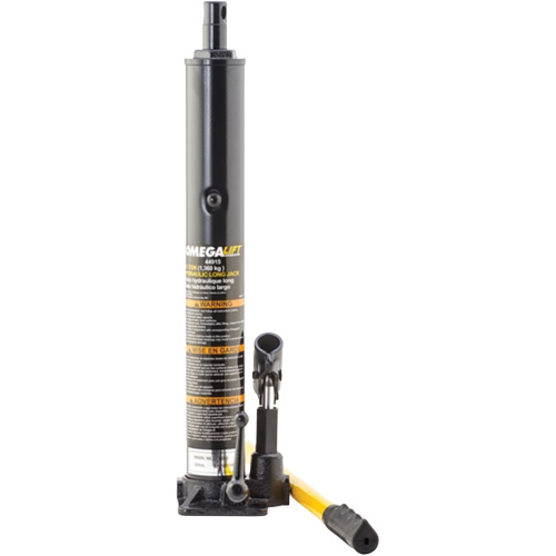 Omega Lift 44915 Long Crane Jack, 1.5 Ton(s), Manual Hydraulic, 35-1/4" Raised Height