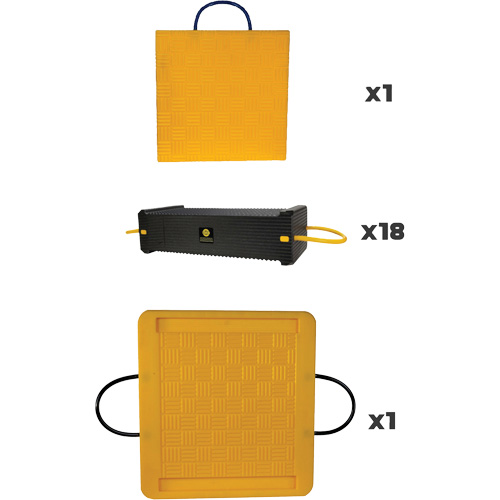 Esco 12538 20-Piece CribLok Composite Cribbing System Kit
