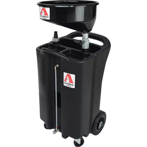 Alemite 8592 Bac de vidange portative &agrave; &eacute;vacuation assist&eacute;e par pompe