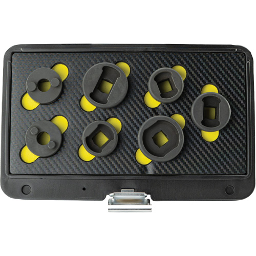 Esco 40312 Threaded Leaf Spring Shackle Pin Remover & Installation Master Set, 7 Pieces, 1/2" Drive Size