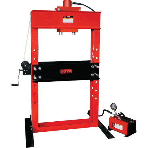 NORCO Lifting 78077 Presse pour atelier op&eacute;r&eacute;e par une pompe/hydraulique &agrave; air, Capacit&eacute; 50 tonnes