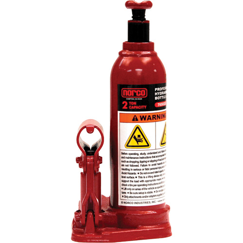 NORCO Lifting 76502B Professional Hydraulic Bottle Jack, 2 Ton(s), 14-1/2" Raised Height