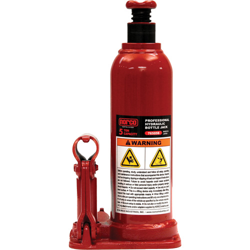 NORCO Lifting 76505B Professional Hydraulic Bottle Jack, 5 Ton(s), 18-7/8" Raised Height