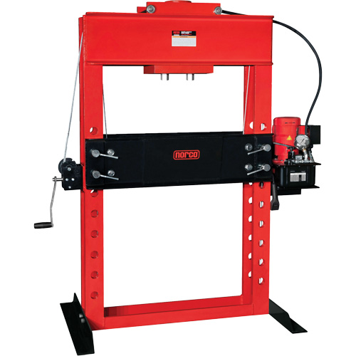 NORCO Lifting 78110C Electro / Hydraulic Pump Operated Shop Press, 100 tons Capacity