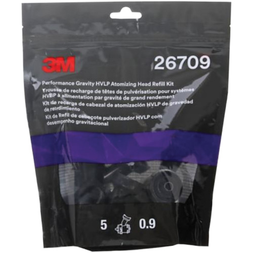 3M 26709 Trousse de recharge pour t&ecirc;te de pulv&eacute;risation &agrave; gravit&eacute; HVBP haute performance