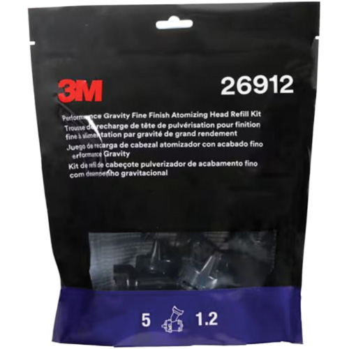 3M 26912 T&ecirc;te fine d'atomiseur de finition &agrave; gravit&eacute; Performance - bleu