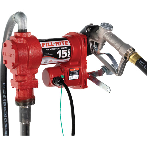 Fill-Rite FR1210HARC 12V DC Fuel Transfer Pump with Nozzle