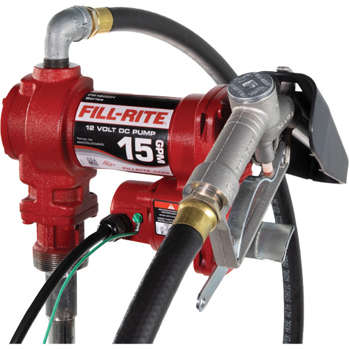 Fill-Rite FR1210HARC 12V DC Fuel Transfer Pump with Nozzle