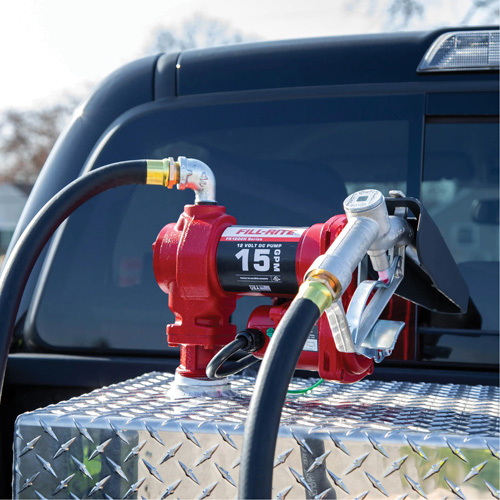 Fill-Rite FR1210HARC 12V DC Fuel Transfer Pump with Nozzle