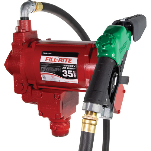 Fill-Rite FR310VB 115/230V AC Fuel Transfer Pump with Nozzle