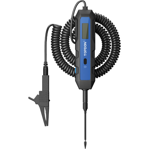 Topdon CT100 Testeur de circuit automobile CT100 avec test de charge, &eacute;cran ACL et alertes de polarit&eacute;
