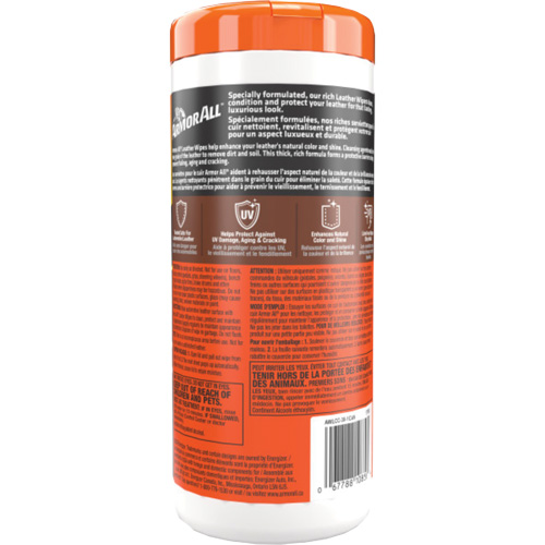 Armor All AWLCC-30-1CAN Lingettes nettoyantes et traitement pour cuir Extreme Shield + c&eacute;ramique