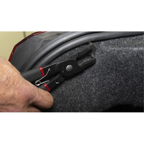 LISLE 42070 Pince &agrave; 80° pour chevilles de retenue avec poign&eacute;es bi-mati&egrave;re